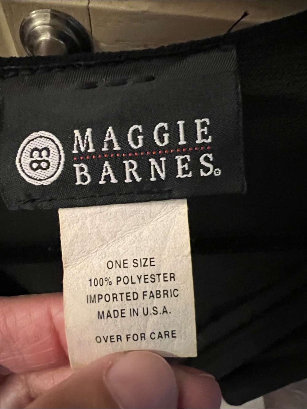 One size Maggie Barnes Black Sheer Cover-Up wrap - Picture 2 of 4